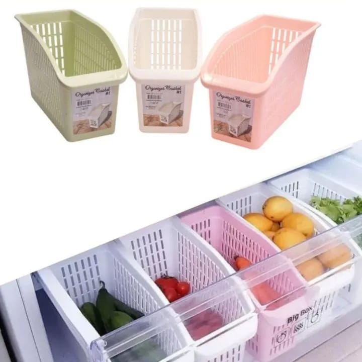 Plastic Fruit & Vegetable Storage Basket - Durable & Space-Saving Organizer - Image 4