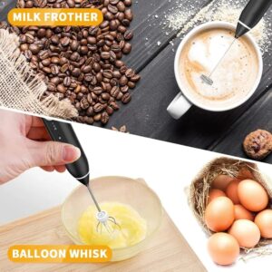 2-in-1 Electric Rechargeable Milk Frother & Coffee Beater | Egg Beater - USB Foamer