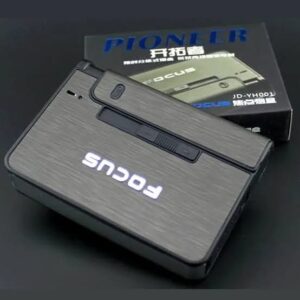 Focus Portable Metal Cigarette Ejection Box with Built-In Lighter - 10pcs Holder | Premium Gift for Men