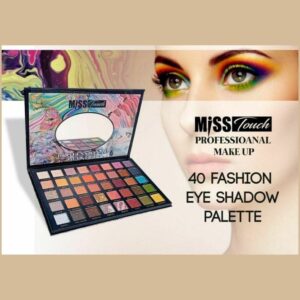 Miss Touch 40-Color Eyeshadow Palette - Matte & Shimmer Shades for Professional Eye Makeup
