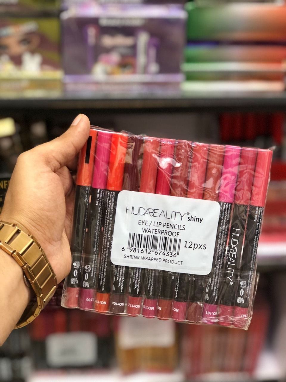 Huda Beauty Jumbo Lip Pencil Set - Pack of 12 Long-Lasting Matte Lip Crayons - Image 2