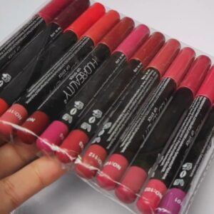 Huda Beauty Jumbo Lip Pencil Set - Pack of 12 Long-Lasting Matte Lip Crayons