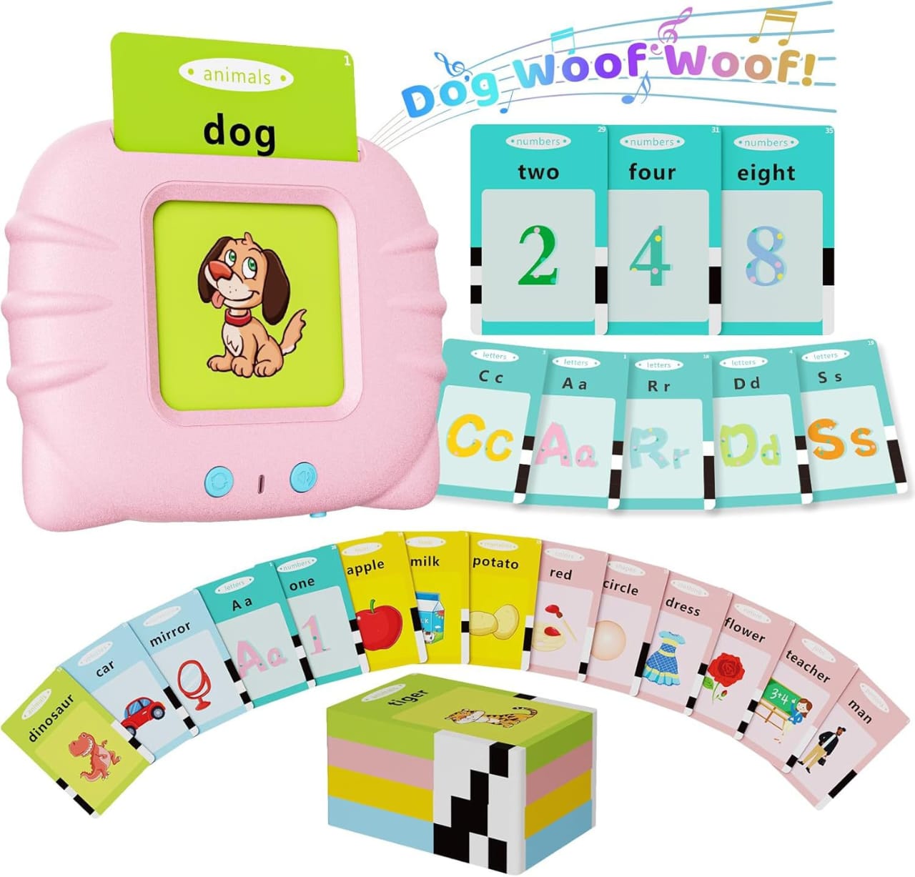 Talking Flash Cards Learning Machine - Early Educational Interactive Toy for Toddlers & Preschool Kids