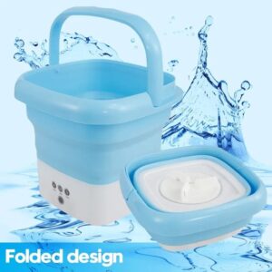 Portable Mini Folding Washing Machine - Foldable Travel Laundry Washer for Clothes & Underwear