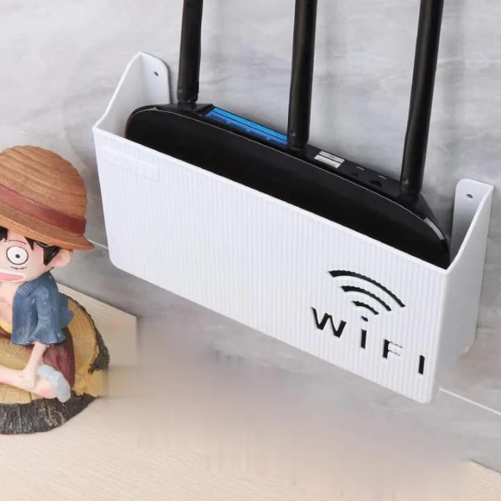 Router Storage Box - Wall-Mounted WiFi Router Organizer | ABS Cable Management Box for Home & Office