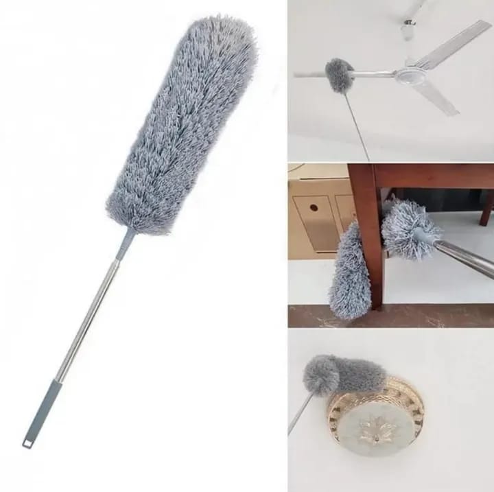 Soft Microfiber Feather Duster - Anti-Static Dusting Brush with Extendable Handle for Home Cleaning - Image 3
