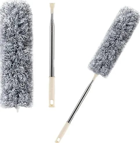 Soft Microfiber Feather Duster - Anti-Static Dusting Brush with Extendable Handle for Home Cleaning - Image 4
