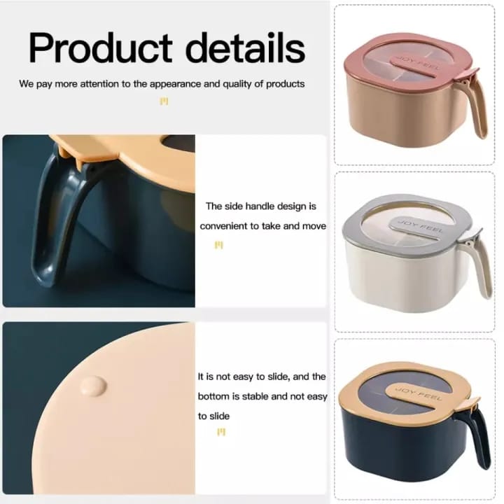 4 in 1 Partition Seasoning Box - 4-Grid Spice Jar Container for Kitchen Masala & Condiments - Image 4