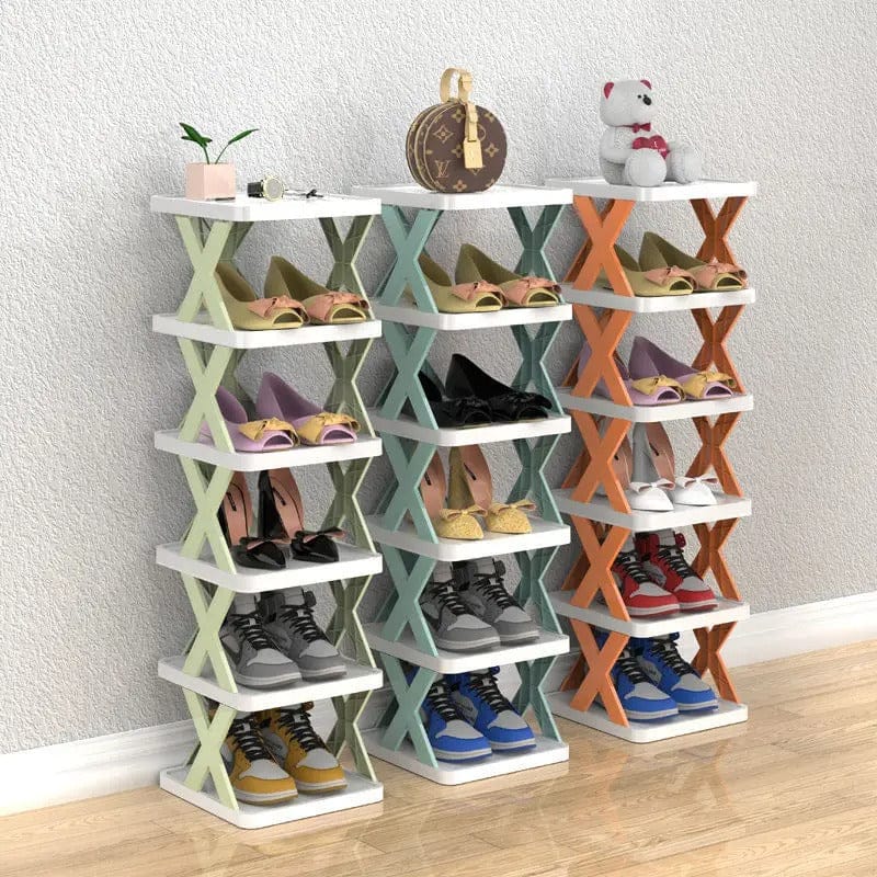 5 Layer Multi-Functional Shoe Rack - Space-Saving Stackable Organizer for Home & Entryway - Image 4