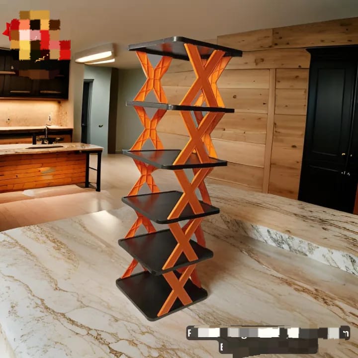 5 Layer Multi-Functional Shoe Rack - Space-Saving Stackable Organizer for Home & Entryway - Image 2