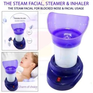 Single Steam Facial Steamer & Inhaler - Deep Cleansing Facial Steamer for Blocked Nose, Skin Hydration & Spa Therapy