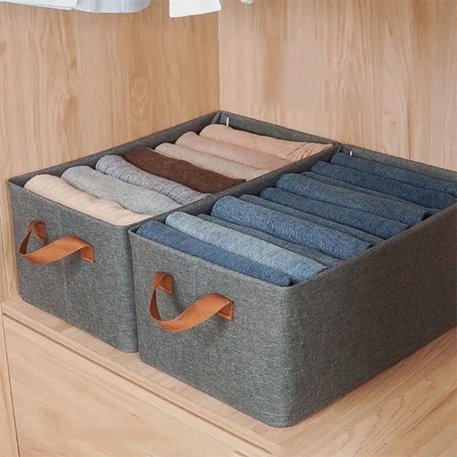 Foldable Wardrobe Clothes Organizer - Large Drawer Storage Box for Jeans, Shirts & Folded Clothes