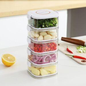 5 Pcs Korean Design Spice Storage Box - Stackable Seasoning Containers for Kitchen & Cooking Tools