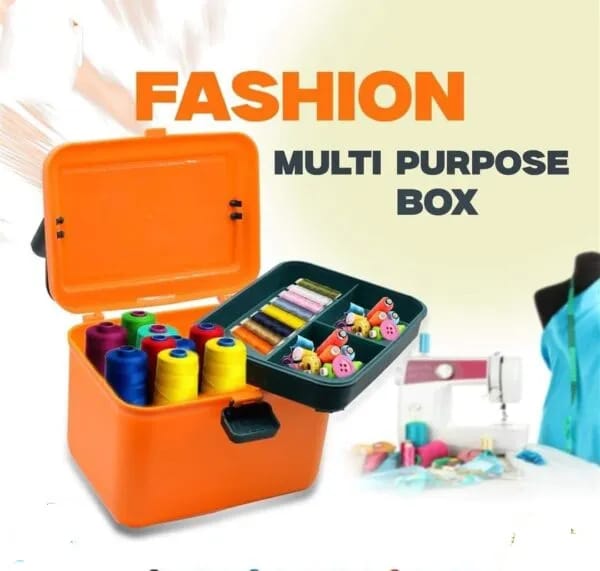 Fashion Multi-Purpose Storage Box - High-Quality Large Organizer for Sewing, Crafts & Home Use