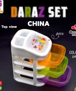 China Daraz Pack of 3 Storage Box Set - Multi-Colour Drawer Organizer for Home & Kitchen - Image 4