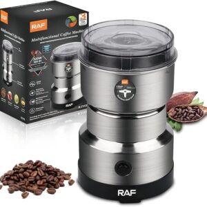 Mini Electric Coffee & Spice Grinder - Stainless Steel Multi-Functional Grinder Machine for Coffee Beans, Spices & Masala