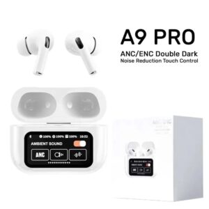 A9 Pro Wireless Earbuds - Smart Touch Screen Control & Noise Reduction | Premium Sound AirPods Style