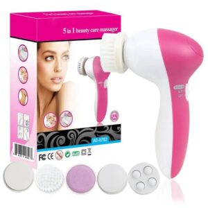 5-in-1 Facial Cleansing Brush - Multifunction Face Massager, Skin Care Spa Tool, Portable Beauty Device