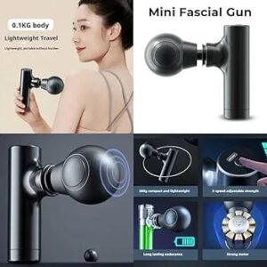 Mini Electric Massage Gun - Deep Tissue Muscle Massager for Pain Relief, Body Relaxation & Fitness Recovery
