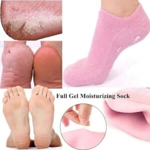 Silicone Gel Moisturizing Spa Socks - Ultra-Soft Foot Care Socks for Dry & Cracked Heels, Repair & Hydration Treatment