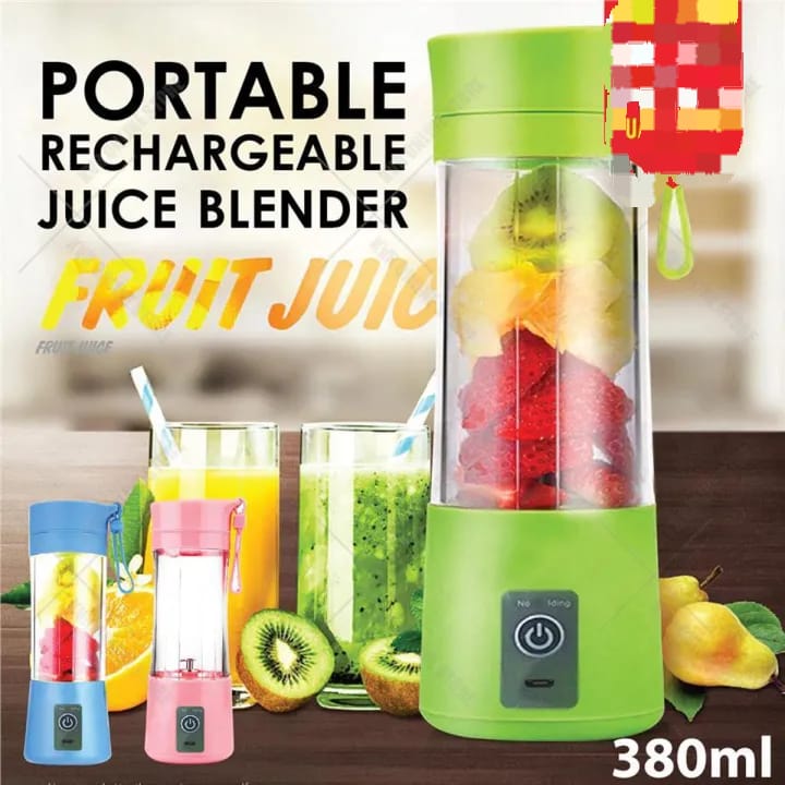 Mini Portable Electric Blender - USB Rechargeable Personal Juicer Cup 380ml | Smoothie & Fruit Mixer Bottle