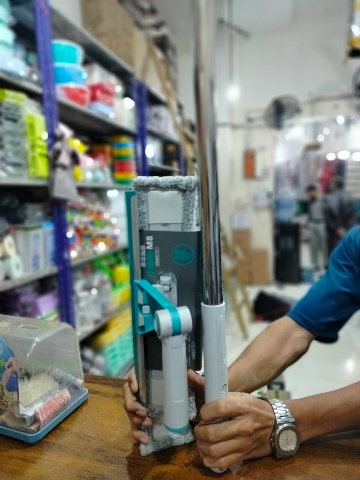 Rotatable Glass Wiper | Bendable Double-Sided Squeegee for Window & Floor Cleaning - Image 3