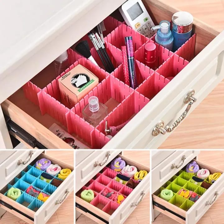 Adjustable Drawer Organizer | Home & Kitchen Divider for Makeup Storage - Image 3