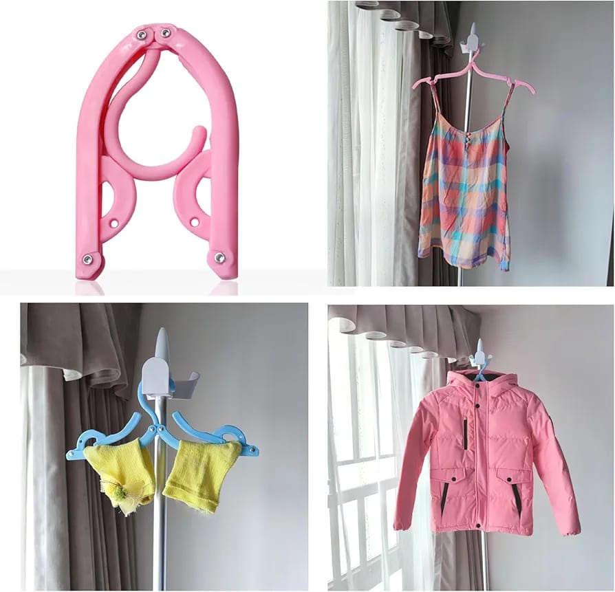 Portable Foldable Clothes Hanger | Non-Slip Travel & Home Multifunctional Hanger - Image 2