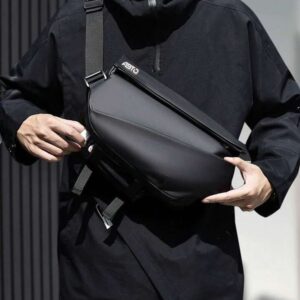 Imported 2-in-1 Premium Leather Crossbody Travel Bag - Waterproof, Multi-Functional Shoulder Sling Bag