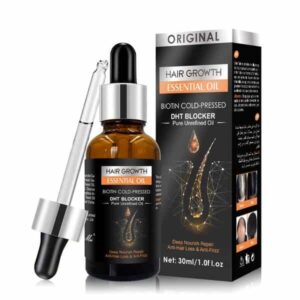 Hair Growth Essential Oil - Biotin Cold-Pressed Nourishing Scalp & Hair Strengthening Serum (30ml)