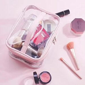 Clear Makeup Storage Pouch - Portable Waterproof Transparent Cosmetic Organizer Bag