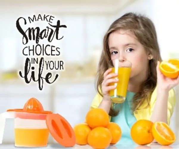 Citrus Juicer - Manual Orange & Lemon Hand Rotation Press with Built-In Pour Spout - Image 3